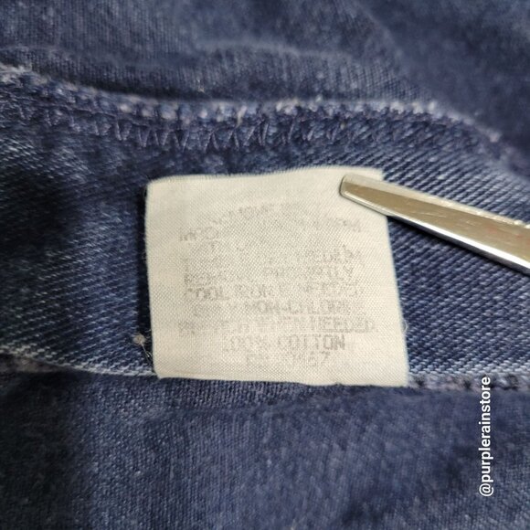 Vtg Chic Denim Shorts Size 15 Waist 28 In High Rise Medium Dark Wash 80's Mom - Picture 6 of 13